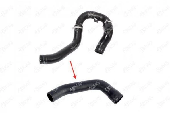 İBRAŞ TURBO HORTUMU PLASTİK BORU HARİÇ OK İLE GÖSTERİLEN BÜYÜK HORTUM FIAT NEW DOBLO 1.3 MULTIJET ürün görseli 1