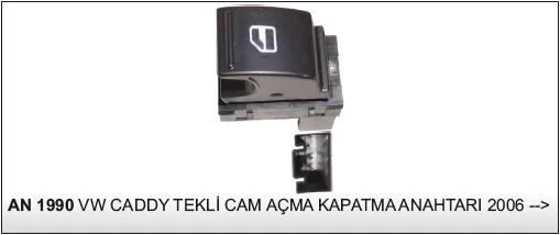 DODO CAM KALDIRMA ANAHTARI TEKLİ VW CADDY 06-> SAĞ 25004 - AN407 - AN1990 ürün görseli 1