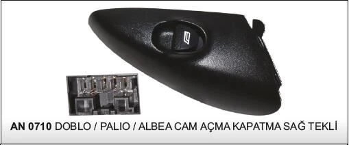 VERTEX CAM KALDIRMA ANAHTARI TEKLİ SAĞ FIAT DOBLO / PALIO / ALBEA 25188 - AN0744 ürün görseli 1