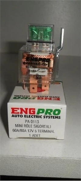 ENG PRO Mini röle SIGORTALI SG 60A80A 12V 5 terminal ürün görseli 1