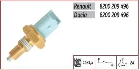 KLF GERİ VİTES MÜŞÜRÜ RENAULT KANGOO-MEGANE-LAGUNA-SCENIC-MASTER-CLIO-LOGAN-MICRA-NOTE ürün görseli 1
