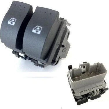 TRITON CAM KALDIRMA ANAHTARI ÖN SOL - ÇİFTLİ - 10 FİŞLİ - GRİ RENAULT MEGANE II ürün görseli 1