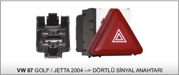 KOBE FLAŞÖR ANAHTARI VW GOLF / JETTA 04- ürün görseli 1