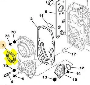 Citroen Jumper Yağ Pompa Keçesi (1997-2014) 102409 12014726 2.8, 2.2, 2.8 HDI ürün görseli 1