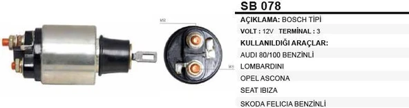 REMARK MARŞ OTOMATİĞİ 12VOPEL/SKODA FELICIA/LOMBARDINI BOSCH TİPİ ürün görseli 1