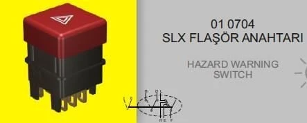 ENG FLAŞÖR ANAHTARI FIAT SLX SİYAH (7-PİN) ürün görseli 1