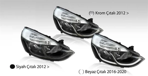 AYFAR FAR SİYAH ÇITALI MOTORLU SAĞ RENAULT CLIO IV HATCBACK/GRANDTOUR (2012-2020) ürün görseli 1
