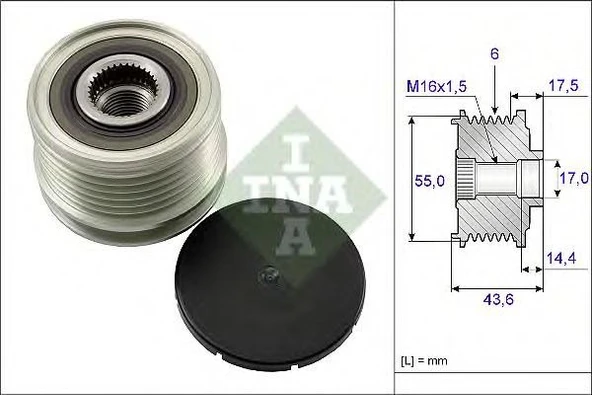 Dacia Lodgy Alternatör Kasnağı (2013-2018) 7700110616 588023 1.5 DCI ürün görseli 1