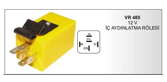 VERTEX TAVAN LAMBA GECİKTİRME ROLESİ 12V DK 85012356 ürün görseli 1