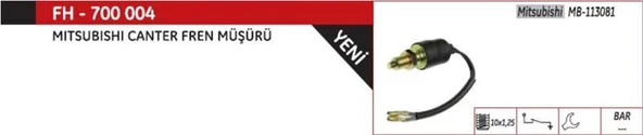 KLF FREN MÜŞÜRÜ PLATİNLİ MITSUBISHI CANTER ürün görseli 1