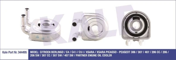 KALE YAĞ SOĞUTUCU CITROEN BERLINGO/C4/C4 I/C5 I PEUGEOT 306/307/407206/PARTNER AL / PL / BRZ ürün görseli 1