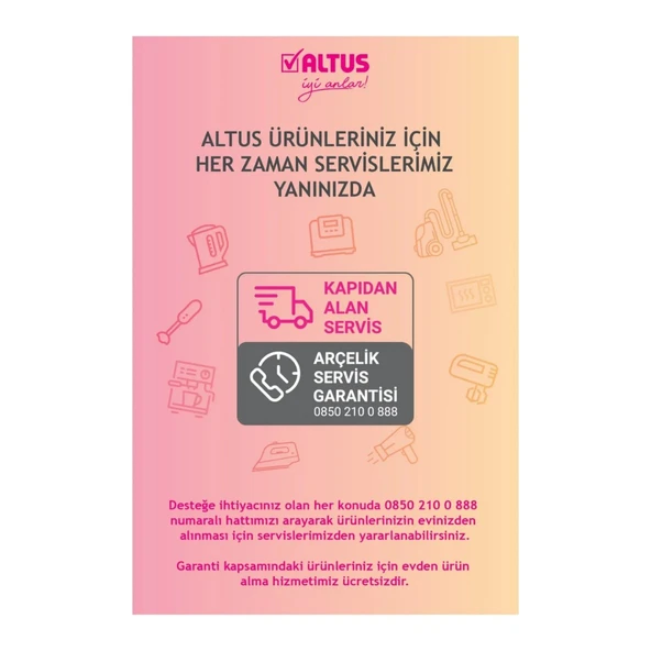 Altus AL 3434 G Blender Seti Antrasit - Resim 6
