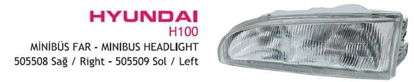 AYFAR FAR HYUNDAI H100 MİNİBÜS SOL 97- ürün görseli 1