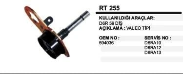 DODO REDİKSİYON SETİ D6R59INCE DIS VALEO TİP ürün görseli 1