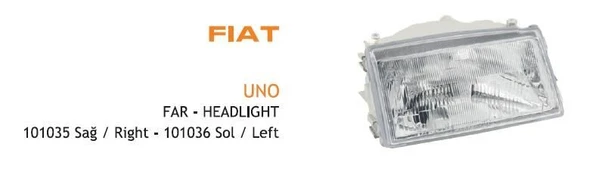 AYFAR FAR SOL FIAT UNO 1988-1993 ürün görseli 1