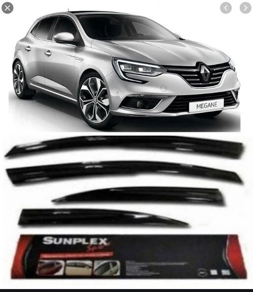 SUNPLEKS CAM RÜZGARLIĞI RENAULT MEGANE IV 2016-2017 ÖN-ARKA SPORT STYLE ürün görseli 1