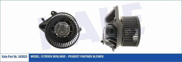 KALE KALORİFER MOTORU (BLOWER) 12V  PEUGEOT PARTNER / CITROEN BERLINGO ürün görseli 1