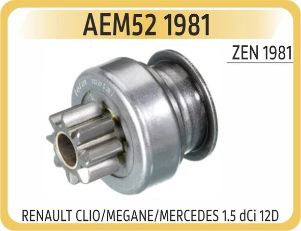 AEM MARŞ DİŞLİSİ>12 DIS RENAULT CLIO/MEGANE/NISSAN / MERCEDES A-100 1.5 dCi 170 Si ürün görseli 1