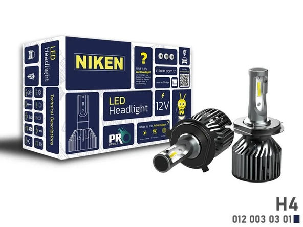 NIKEN LED XENON AMPUL PRO SERISI  H4 ürün görseli 1
