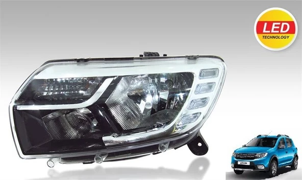 AYFAR FAR LEDLİ  MANUEL SOL DACIA LOGAN MCV / SANDERO ( 2017- ) ürün görseli 1