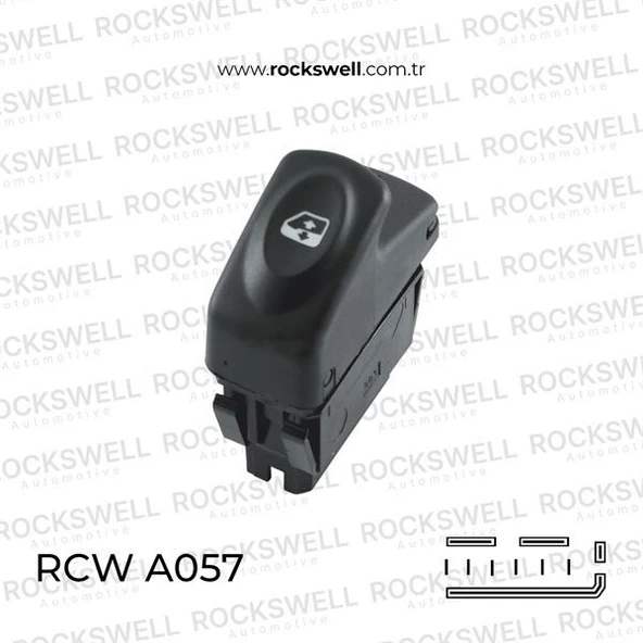 ROCKSWELL CAM ACMA KAPAMA ANAHTARI KANGOO MEGANE CLIO PIN 6  RENAULT ürün görseli 1