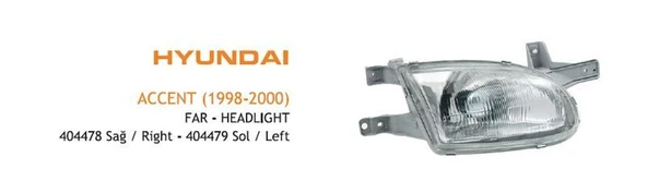 AYFAR FAR SOL HYUNDAI ACCENT 1998-2000 ürün görseli 1