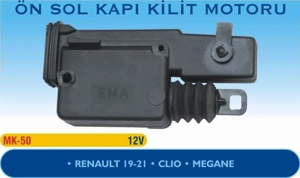 EMA KİLİT MOTORU ÖN SOL RENAULT R19-R21 MEGANE/CLIO ürün görseli 1