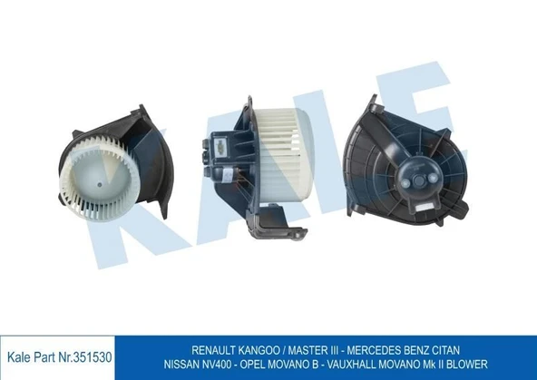 KALE KALORİFER MOTORU  MERCEDES BENZ CITAN - RENAULT KANGOO/MASTER III - NISSAN NV400 - OPEL MOVANO B ürün görseli 1