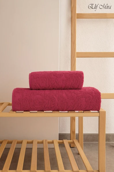 2 Parça Banyo El Yüz Havlusu Seti %100 Pamuk 90x150 + 50x90 cm – Amorivy ürün görseli 1