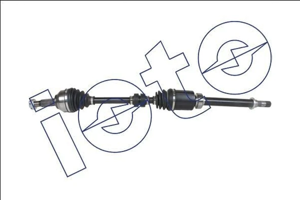 AKS KOMPLE SAĞ NISSAN QASHQAI J10 1.6 16V HR16DE 2007-2012 (940 mm) ürün görseli 1