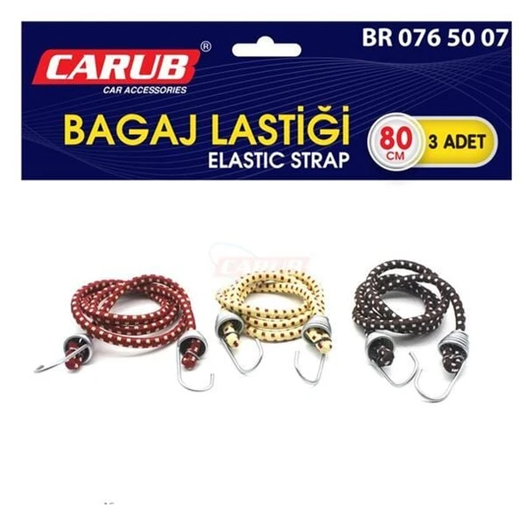 CARUB BAGAJ AHTAPOT LASTİK 3LÜ SET 80>180CM1.KAİTE ürün görseli 1
