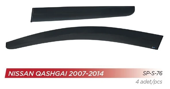 SUNPLEKS CAM RÜZGARLIĞI NISSAN QASHQAI 2007-2014 ÖN-ARKA SPORT STYLE ürün görseli 1