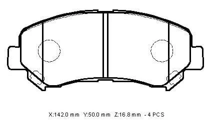 IOTO FREN BALATASI ÖN ŞİMLİ NISSAN QASHQAI 2007- X-TRAIL II 2007-2013 RENAULT KADJAR MEGANE 2015- SUZUKI  KIZAZHI 2010-> ürün görseli 1