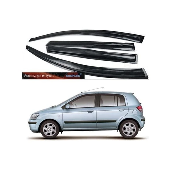 SUNPLEKS CAM RÜZGARLIĞI HYUNDAI GETZ 2002-2011 ÖN-ARKA SPORT STYLE ürün görseli 1