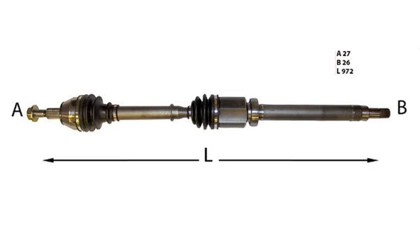 Focus Ön Sağ Aks (2012-2019) AV613B436CC FD8028 1.0 L ECO BOOST, 1.6 TDCI DURATORG ürün görseli 1
