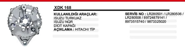 REMARK DİOT KAPAĞI (ALTERNATÖR) ISUZU TURKUAZ / NQR ürün görseli 1