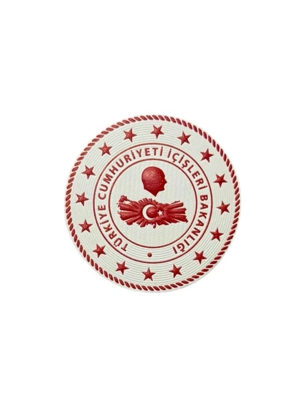 İç Işler Bakanlığı Gögüs Arması 7 cm 3D Plastik Tpu, Yeni Tip, Cırtlı, Standart Ölçü, 1.sınıf Kalite ürün görseli 1