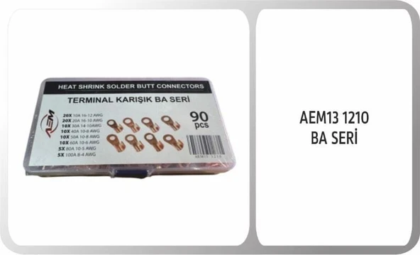AEM TERMINAL KARIŞIK BA SERİ (90pcs) KARIŞ SET ürün görseli 1