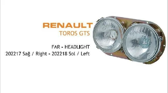 AYGERSAN FAR RENAULT R12 TOROS 95 MOD.ÇERÇEVESIZ SOL ürün görseli 1