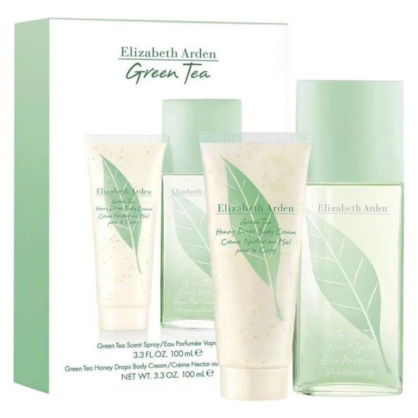 Elizabeth Arden Green Tea EDP 100 ml+Honey Drops Body Cream Kadın Parfüm Seti ürün görseli 1