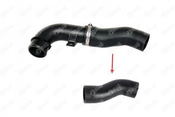 İBRAŞ TURBO HORTUMU (SADECE HORTUM) PEUGEOT BOXER III FIAT DUCATO III CITROEN JUMPER 2.2HDI-3.0HDI ürün görseli 1