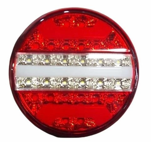 ÇERAY YUVARLAK NEON LED 5 FONKSİYONLU DİNAMİK SİNYALLİ HAMBURGER STOP LAMBASI 12V ürün görseli 1