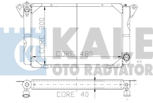 KALE BAKIR RADYATÖR RENAULT R12 TL/TX/STW TOROS 3 SIRA PN SİSTEM ürün görseli 1