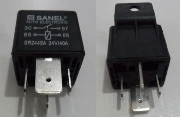 SANEL GÜÇ ROLESİ 24V 40A 4 UÇLU (87) ürün görseli 1