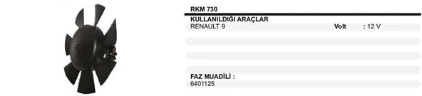 REMARK KALORİFER MOTORU 12V RENAULT R9 ürün görseli 1