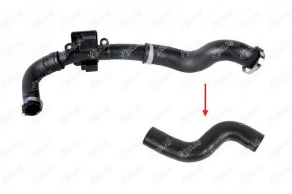 İBRAŞ TURBO HORTUMU PLASTİK BORU HARİÇ (BÜYÜK) RENAULT KANGOO-II ürün görseli 1