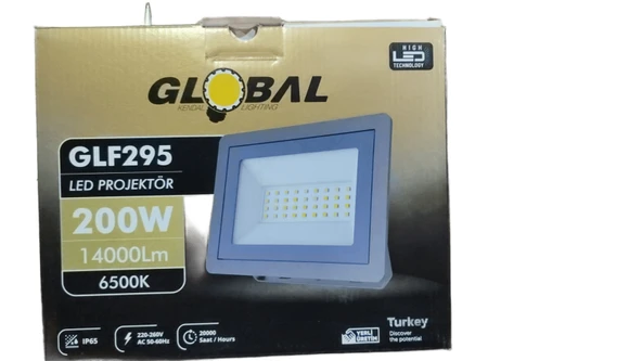 Global Led Projektör 200W Beyaz GLF295 - Resim 2