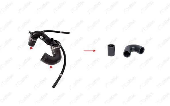 NIFEA TURBO BORUSU HORTUMU 3 KAT POLYESTER KULLANILMIŞTIR DACIA LOGAN I (LS_) DACIA LOGAN PİCK-UP (US_) DA ürün görseli 1