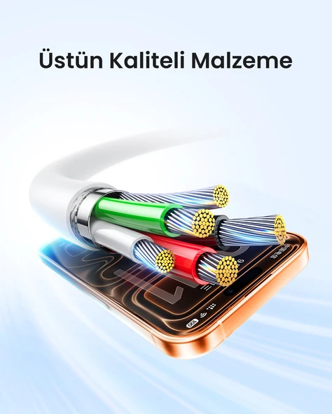 UGREEN USB Type-C Şarj ve Data Kablosu, 0.5 metre, 60120 - Resim 7