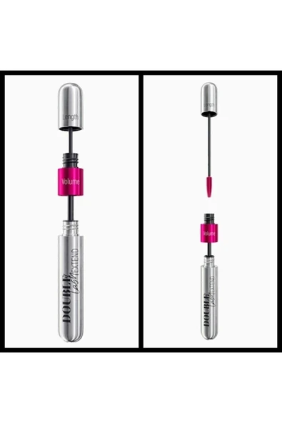 FARMASİ DOUBLE LASH EXTEND ÇİFT ETKİLİ MASKARA - Resim 3